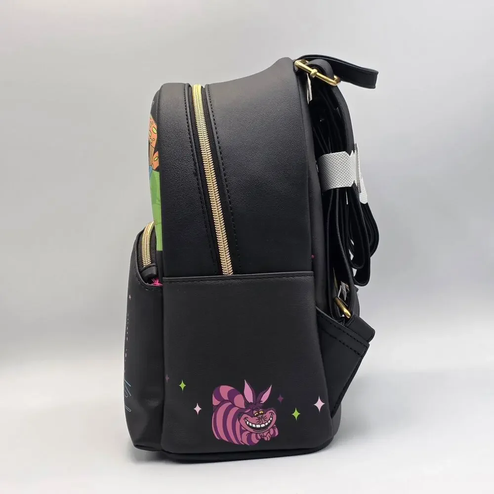 Loungefly Disney Alice In Wonderland Glow-In-The-Dark Characters Mini Backpack